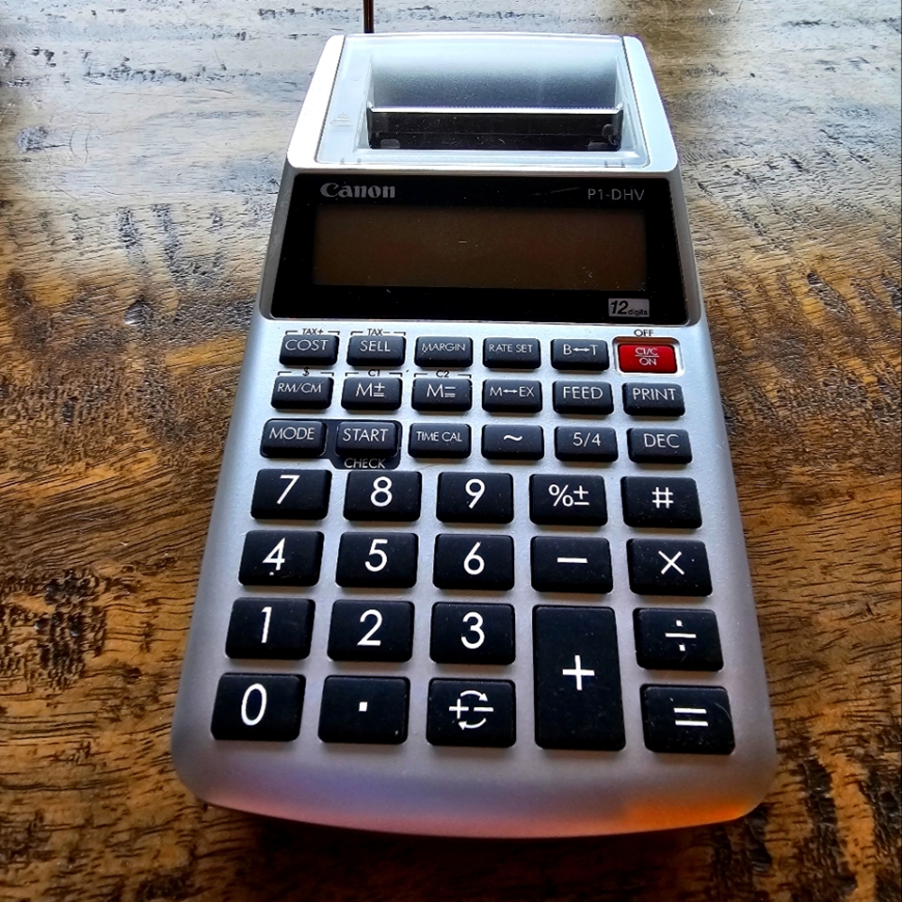 Canon P1-DHV Printing Calculator-Never Used